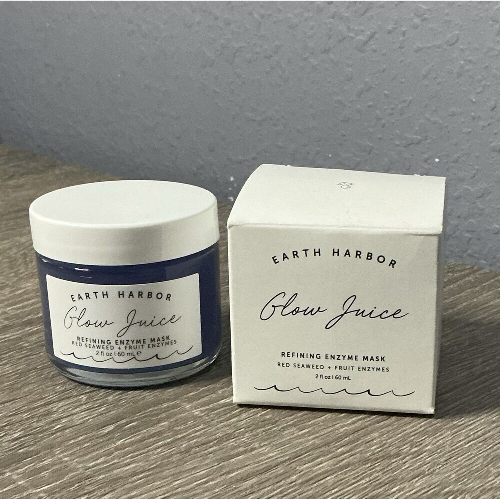 Earth Harbor Glow Juice Refining Enzyme Mask Red Seaweed Fruit Enzymes 2 Oz NEW